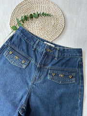 New spring and summer metal decoration jeans