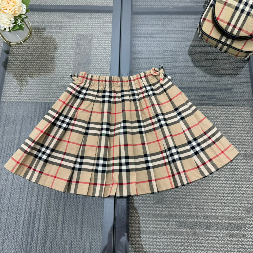 Plaid skirt suit