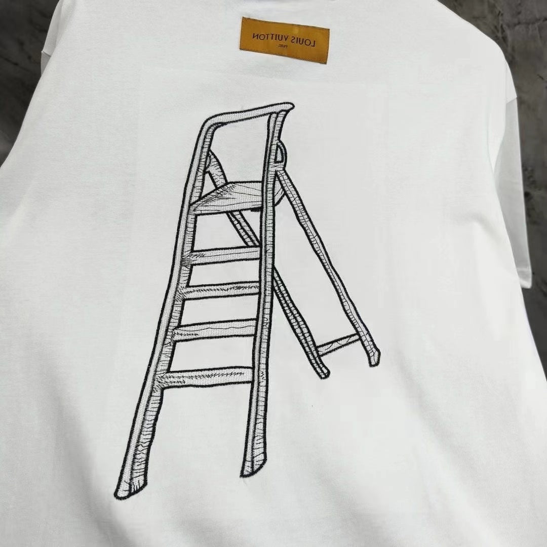 letter hammer print T-shirt