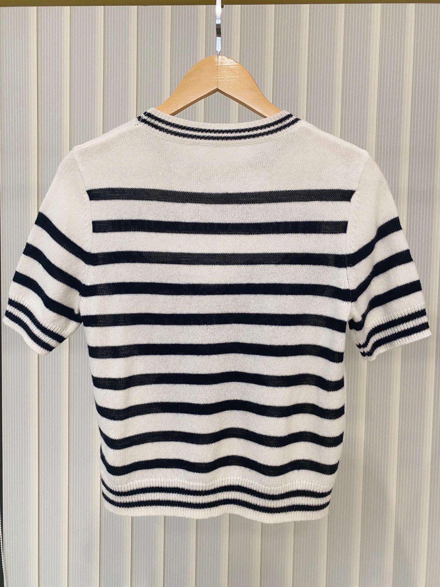 Letter Striped Casual T