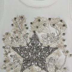 Beaded embroidered vest