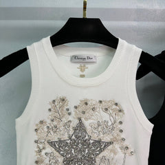Beaded embroidered vest