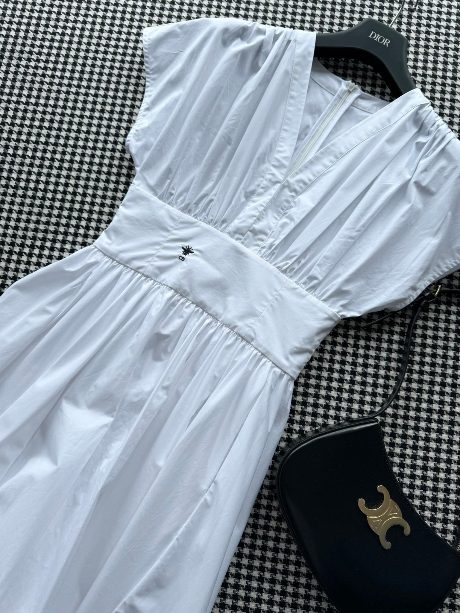 White waisted skirt dress