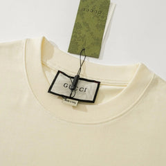 Classic interlocking G embroidered patch pocket half-sleeve T-shirt