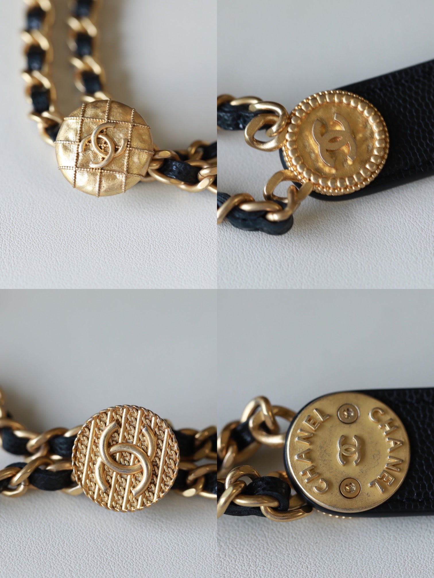 Black Quilted Caviar Belt Bag Aged Gold Hardware