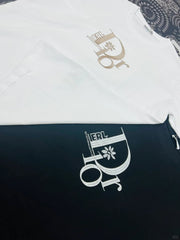 letter embroidered short sleeves