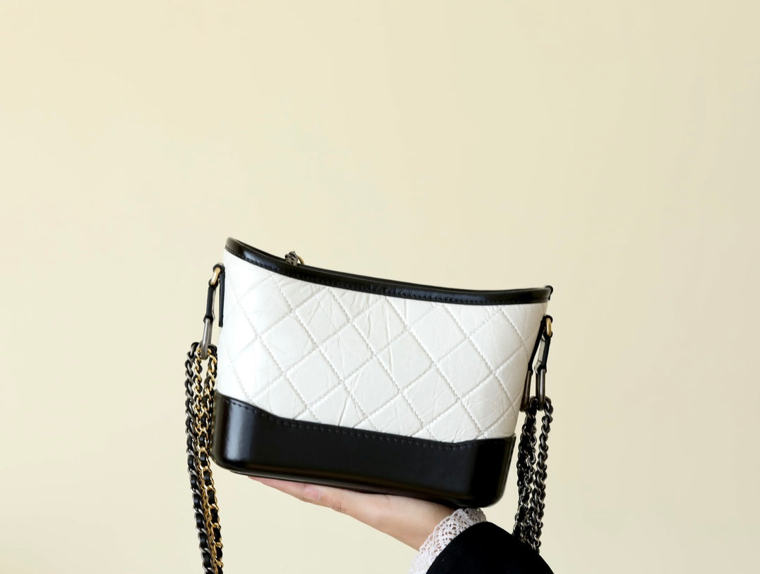 Gabrielle Hobo Quilted Aged Calfskin Small
